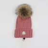 Prezent zimowy damskie pompoms designerka czapka wełniana czapka wełniana kapelusz kobiet grube gęste ciepłe futra pomyszy
