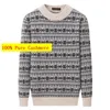 Men's Sweaters Arrival Fashion 100% Pure Cashmere Men's Winter Thickened Round Neck Knitted Warm Sweater Size XS S M L XL 2XL 3XL 4XL231023