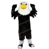 Performance Black Eagle Mascot Costumes Holiday Celebration Cartoon Character Outfit Suit Carnival Adults Size Halloween Christmas Fancy Dress