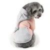 Abbigliamento per cani Abbigliamento invernale Costume per animali domestici Moda Berretto a coda lunga Felpe con cappuccio per cuccioli Maglione in pile caldo per gatti Rosso