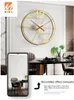 Wanduhren Nordic Minimalist Uhr Wohnzimmer Gold Übergroße Große Moderne Design Luxus Künstlerische Kreative Hause Uhr W6C
