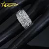 Bagues de fiançailles en argent 925 pour hommes, bijoux fins, bague en diamant Moissanite, bijoux glacés