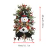 Juldekorationer Juldekoration Snowman Swag Wreath Christmas Hängande ornament framför dörren väggdekorationer God julgran krans 231023