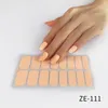 1 Vellen Donkere Effen Kleur Serie Nagellakstrips Stickers met Nagelvijl Zelfklevende Punk Rock Gel Nagelstrips Volledige Nagelwraps voor Vrouwen Nagels Kunst