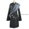 Cosplay Cosplay Black Butler Kuroshitsuji Undertaker Costume Costumi per feste di Halloween Set completo su misura con catena e parrucca per cappelli