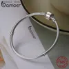 Bracelets de charme BAMOER TOP vente authentique % 925 en argent Sterling serpent chaîne bracelet pour femmes bijoux de luxe 17-22 CM PAS902 Q231025