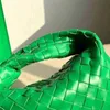 Designertas Venetasbottegas Handtassen Koop Geknoopt Geweven Parrot Groen Klassiek Jodie Horn Eén Schouder Draagbaar Dames D7wz