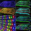 クリスマスの装飾RGB色の変化ハロウィーンネットライト3x2m 224 led led connectable mesh light with remote for xmas tree bushes decor 231025