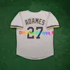 Robin Yount Hank Aaron Brewer Throwback Baseball Jersey Ryan Braun Prince Willy Adames Fingers Paul Molitor Cecil Cooper Christian Yelich Hideo Nomo Size S-4xl