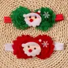 Haarschmuck Weihnachten Baby Mädchen Stirnband Säugling Tuch Krawatte Geborene Kopfbedeckung Tiara Headwrap Geschenk Kleinkinder Bandage Band 2St