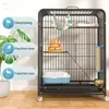 Cages porte-chats modernes, fournitures d'intérieur pour la maison, espace libre surdimensionné, Villa de luxe à trois niveaux, cadre d'escalade, maison