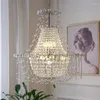 Lustres LED Pedant Lampe Éclairage De Luxe K9 Lustre En Cristal Salon Villa Hall Restaurant Art Designer Simple Island Lustre