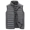 Gilets pour hommes hommes gilet pour bas coton 2023 hiver automne veste sans manches gilet homme grande taille chaud hommes manteau coupe-vent