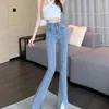 Women's Jeans Women Boot Cut Vintage High Waist Skinny Denim Pants Korean Streetwear Slimming Stretch Pantalones Legging Pant T29