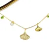 Swarovski colar designer feminino qualidade original colares de luxo moda feminina ginkgo folha em forma pulseiras brincos