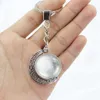 New product the second eye of the original God the original God luminous pendant element glass time double-sided key chain