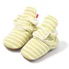 First Walkers Baby Shoes For Born Boys Girls Stripe Toddler Booties Cotton Comfort Soft Anti-slip Infant Warm Boots