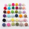 Chengkai 50pcs 20mm Round Knitting Cotton Crochet Wooden Beads Balls for DIY decoration baby teether jewelry necklace Toy T200730163K