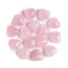 Artes e artesanato cura cristal natural rosa quartzo amor coração pedra chakra festa reiki