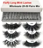 Falska ögonfransar 2050 par fluffiga fransar 25mm 3d mink hel i bulk dramatisk lång naturlig makeup3205918