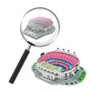 Docka hustillbehör miniatyr fotbollsplan 3d diy pussel världsberömda stadioner modeller fotbollsmatch perifera leksaker fans födelsedag leksaker gåvor ddj 231024