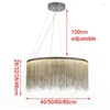 Pendant Lamps Modern Simple Tassel Aluminium Chain Light Lamp Nordic Living Room Restaurant Villa Bedroom El Art