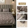 Zestawy pościeli Zestaw Euro Rozmiar w stylu europejskim kołdry z poduszkami szczypta luksusowa luksusowe łóżko no arkusz king bedspreads 231025