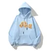 ماركة أزياء Hoodie للرجال المصممة 2024 مطرزة على شجرة النخيل القطن النقي بلووفر قميص هوديي ملابس المرأة