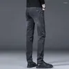 Men's Jeans Summer 2023 Youth Elastic Pants Denim All-Match Dongdaemun Brand Supply Men Slim Fit Ankle Tight Trousers Black Size28-40