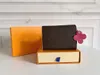 Designer wallets Wholesale Lady Multicolor Coin Purse short Wallet Card Holder Original Box Women Classic Zipper Pocket cards holder