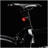 Bike Lights Sile Bicycle Cycling Head Front Rear Wheel Led Headlight For Mountain Roads Night Batteries Included Drop Delivery