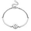 Schlichte, elegante Armbänder, stilvolles S925-Sterlingsilber, zylindrisches, besetztes Zirkon-Charm-Armband, trendiges Damen-Thanksgiving-Day-Geschenk280I