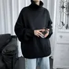 Neue Mode Einfarbig Warme Große Größe Pullover männer Casual Lose Komfortable Hohe Qualität Pullover Herbst Winter M-8XL