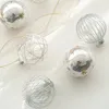 Décorations de noël 8CM créatif 6 pièces boule en plastique ornements de noël ensemble année suspendus boule pendentifs décor de noël pour la maison Adornos Navidad 231024