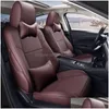 Ers de siège de voiture personnalisés, Style à la mode, pour Mazda Cx-30 20, cuir Pu, Logo brodé, accessoires de motivation intérieure, livraison directe