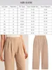 Women s Pants s Plus Size Causal Solid Color Wide Leg Elastic Waist Girls Trousers with Pockets Autumn Fashion Women Larger Clothing 231025