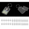 Keychains 30x Acrylic Keychain Key Artwork Po Insert Keyring Presents Gifts