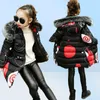 Teenage Girls New Black Red Coat Coat Winter Winter Clothes Assume for Size 6 7 8 9 10 11 12 13 14 Year