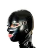 sexy Dessous Design sexy Produkte handgefertigt anpassen Größe weibliche Frauen Latex Maske Hauben Reißverschluss hinten Fetisch plus Größe2244