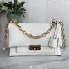 Women Chain Bags Genuine Leather Designer Bags Women Bag Shoulder Bags Crossbody Bag Gold Chain Tote Bags Handbags Clutch Bags Flap Bags Wallet Purse Bag with 2 straps