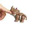 عمل لعبة Action Jurassic Dinosaur Dino Figure Model Park Toy Toy Hand Tricky Elephant Chameleon Hippo Mosasaurus Finger for Boys Gift 231024