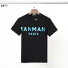 Мужские футболки DSQ PHANTOM TURTLE Черная хлопковая футболка с синим брендовым принтом логотипа Paris, модные футболки, летние футболки мужские 247y