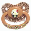 Other Baby Feeding MIYOCAR unique handmade bling brown adult pacifier Adult Sized Cute Gem Pacifier Dummy ABDL Silicone Nipple 231025