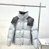 Designer G Down CD Kvinnor TB Parkas FF Womens C Down Parkas Hooded broderad armband Winter Jacket Kontrast Färg Löstagbar Cowl -krage öppen och nära B