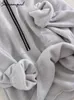 Женские брюки из двух частей Streamgirl Серый толстый зимний женский спортивный костюм из 2 предметов Розовые флисовые спортивные штаны и толстовки Костюм для топа 231024