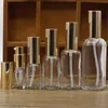 Flacon de parfum 2/10 pièces 5/10/15/20/30/50/100 ml vide verre clair/ambre bouteille de parfum d'huile essentielle avec pulvérisateur/pompe de lotion flacon pulvérisateur en verre 231024