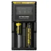 Nitecore D2 Yeni I2 LCD Digicharger Universal Akıllı Şarj Cihazı +18650 18350 16340 14500 Li-Ionni-Mh Pil