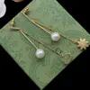 Дизайнерские серьги, модные золотые серьги-кольца для женщин, классические серьги-гвоздики с двойными буквами, ювелирные изделия для вечеринок, свадьбы 23102521Z