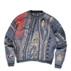 Designer Sweater Hommes Kapital Vintage Coloré Rétro Style Ethnique Automne Pull Pour Hommes Tricoté Col Rond Couleur Femmes Pull