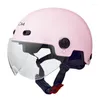 Casques de moto Casque de couleur rose Saison d'été Moitié unisexe Racing Ultra Light Kids Capacete Casco ECE approuvé